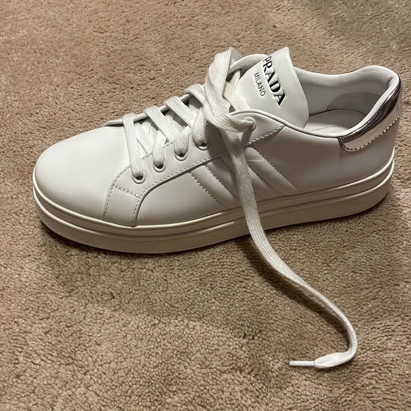 Prada Leather Sneakers - Picture 2 of 5